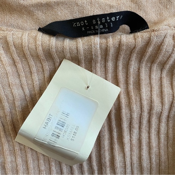 Knot Sisters long light pinkish/ cream open cardigan - Picture 7 of 9
